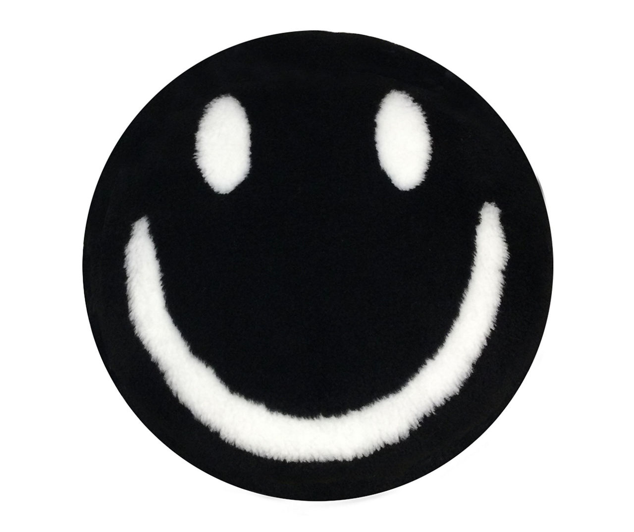 happy face emoticon black and white