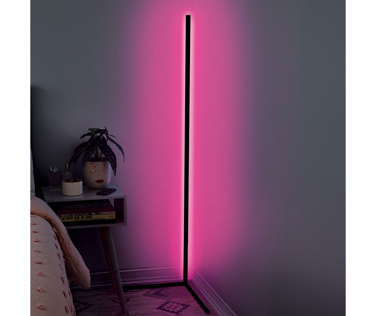 corner floor standing light