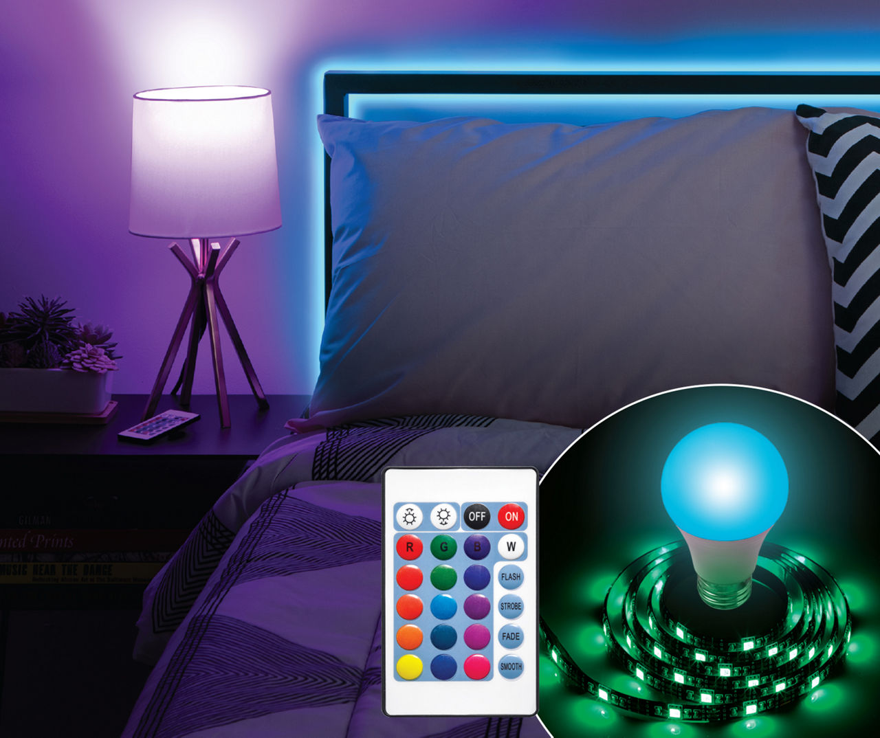 Color Changing LED Light Strip Bulb Big Lots