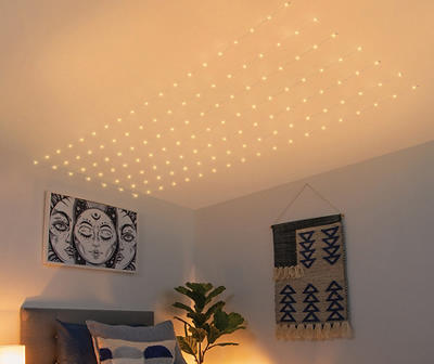 Warm White 126-Light LED Ceiling Curtain Light