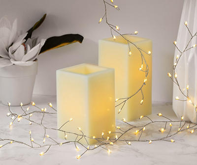 Warm White 100-Light LED Cluster Bendable String Light