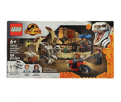 Atrociraptor Dinosaur: Bike Chase 169-Piece 76945 Building Toy
