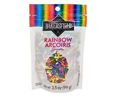 Bakersfield Rainbow Sprinkles, 3.5 Oz.