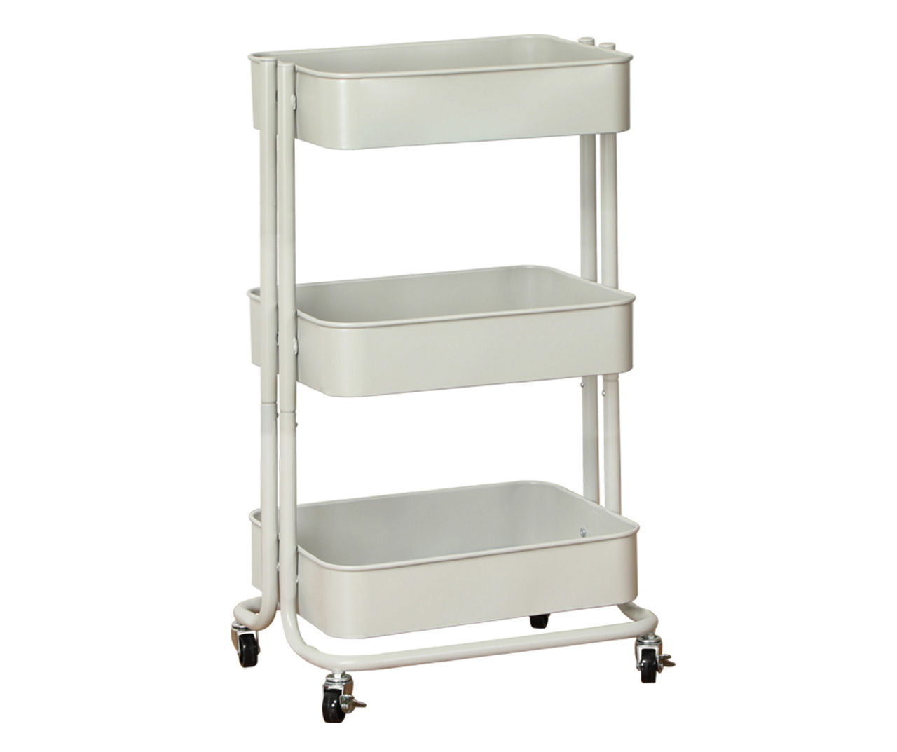 Real Living Dorm Essentials Gray 3-Tier Rolling Cart | Big Lots