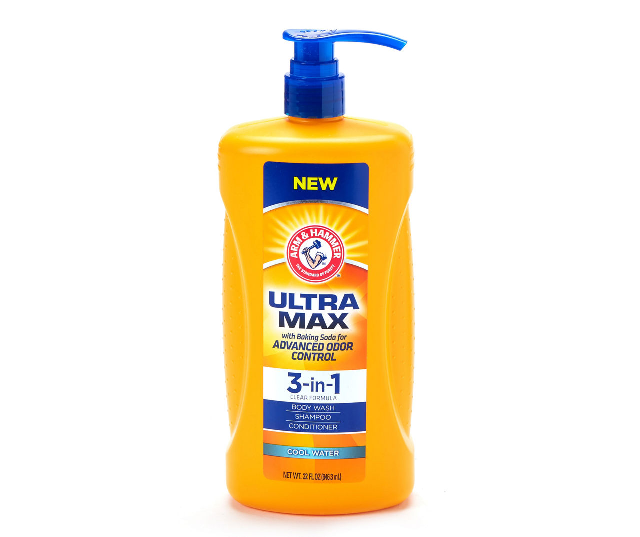 Ultra Max Cool Water 3-in-1 Body Wash, 12 Oz.