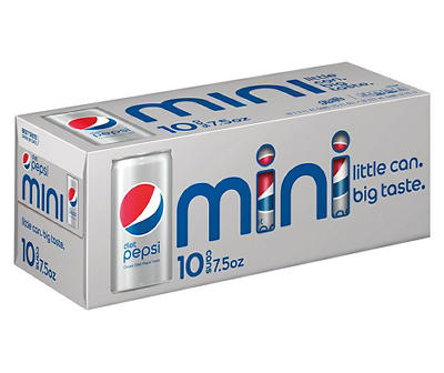 Mini Diet Pepsi Cola 7.5 fl. oz. - 6 Count