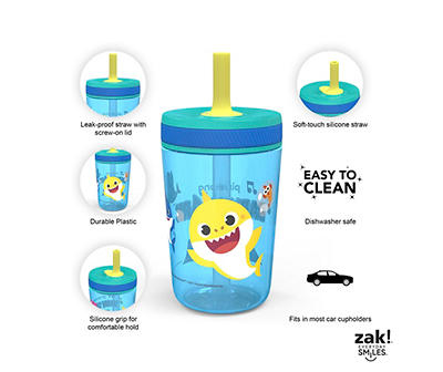Zak! Designs Zak Designs Kelso 15 oz Tumbler Set, (Underwater) Non