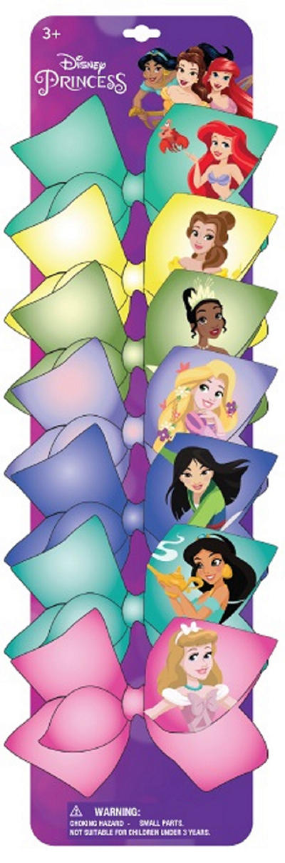 Disney Princess Pastel 7-Piece Hair Bow Set | Big Lots
