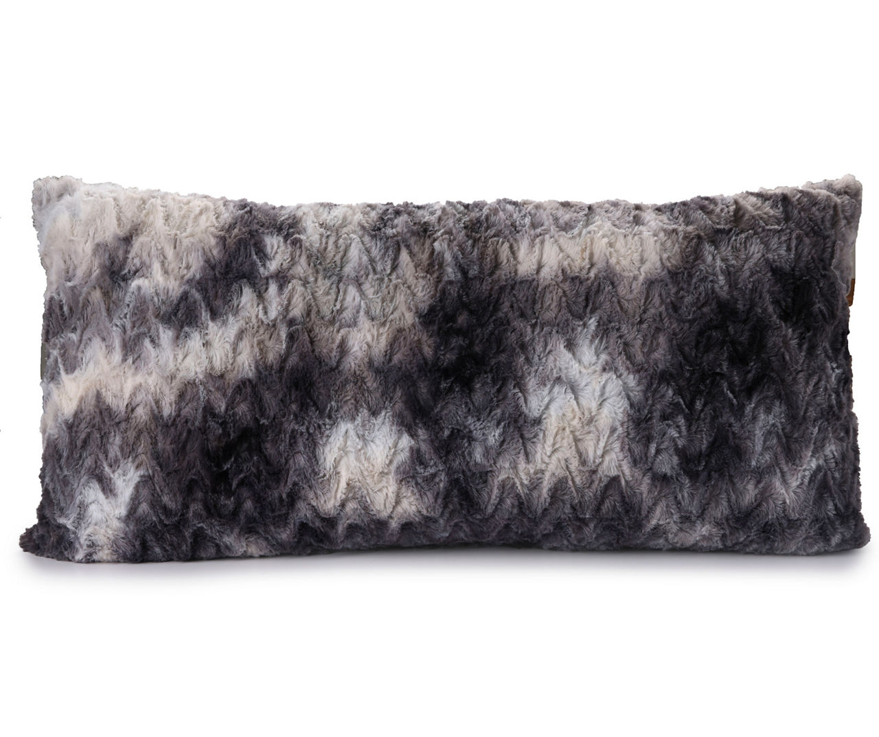 Zigzag Faux Fur Bed Rest Pillow