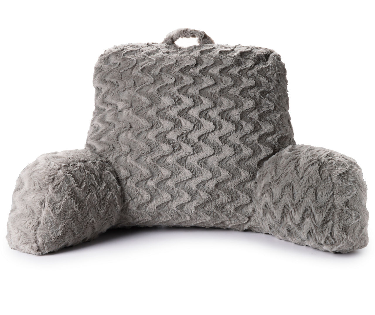 Zigzag Faux Fur Bed Rest Pillow