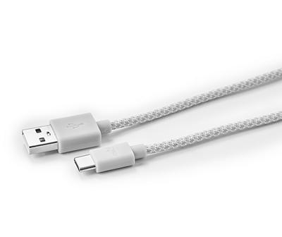 Gray Braided 6' USB-C Cable