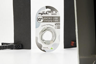 Gray Braided 10' Micro USB Cable