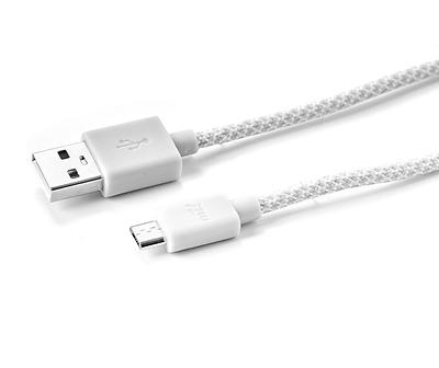 Gray Braided 6' Micro USB Cable