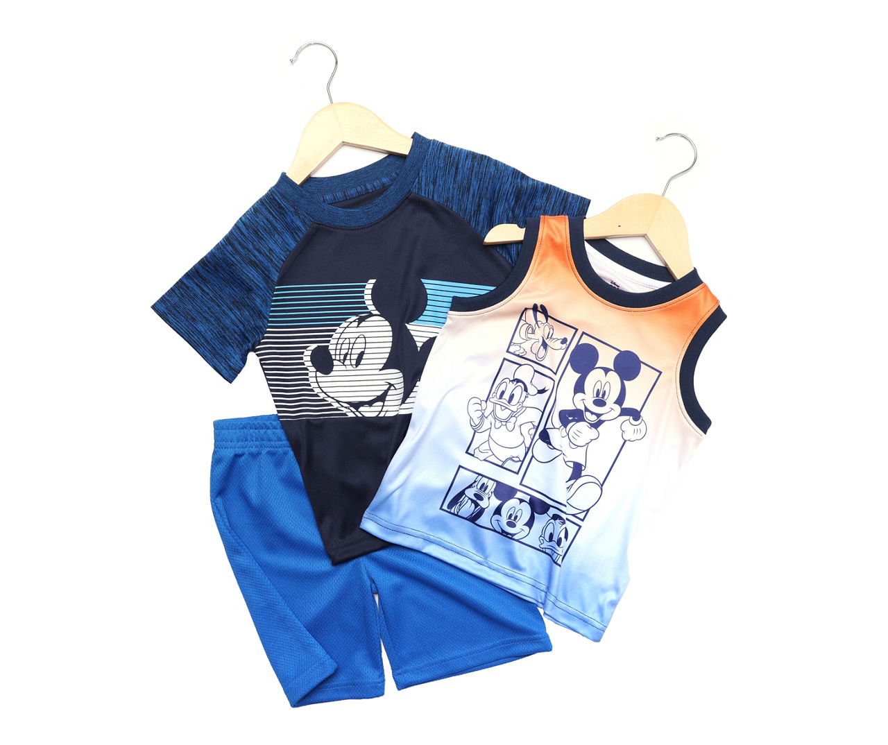 Toddler Size 3T Blue Ombre Mickey 3-Piece Performance Outfit