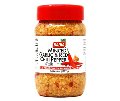 Minced Garlic & Red Chili Pepper, 8 Oz.
