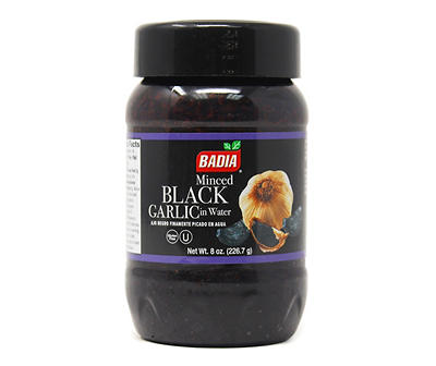 Minced Black Garlic in Water, 8 Oz.