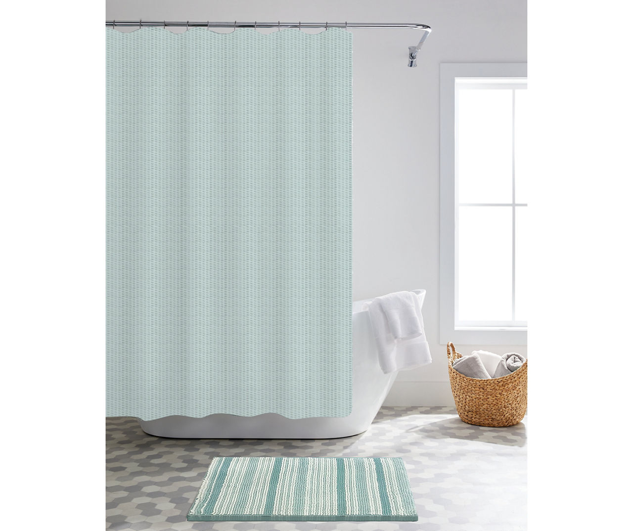 Hidden Valley® Ranch Shower Curtain and Bath Mat Set