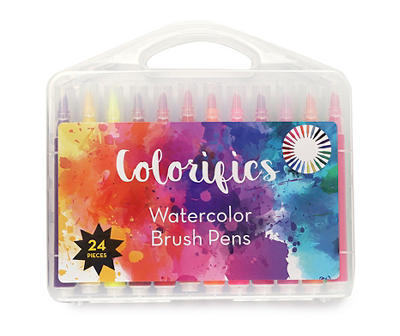 Colorifics 24-Count Watercolor Brush Pens Set