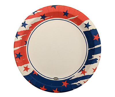 10" Stars Heavy Duty Paper Plates, 50-Count