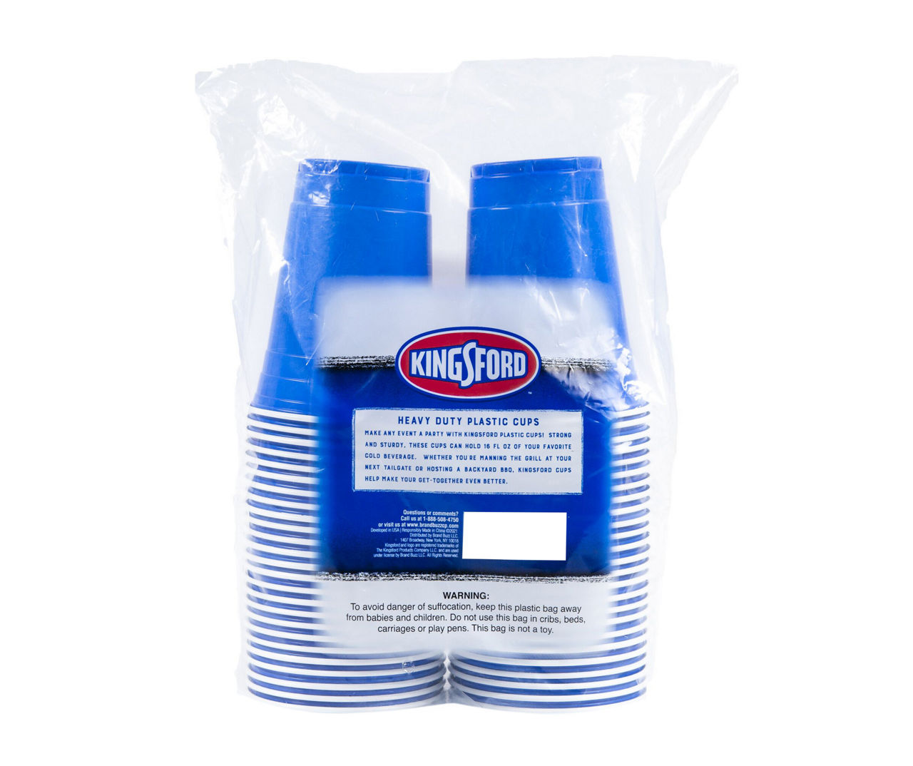 Kingsford 18-oz Blue Plastic Disposable Cups at