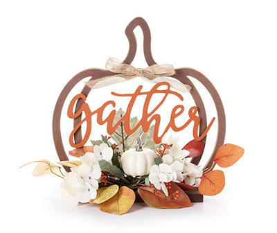 "Gather" Pumpkin & Foliage Tabletop Decor