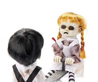 16" See-Saw Dolls Animated Decor