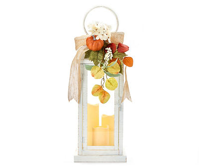 Pumpkin, Leaf & Berry LED Candle Trio Lantern