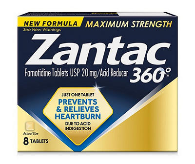 ZANTAC 360 8CT BLISTER TABLETS