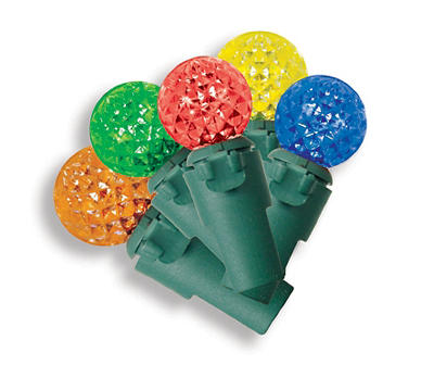 Multi-Color Diamond Cut LED Sphere Light Set, 60-Lights