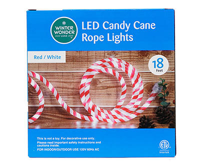 18' Candy Cane LED Rope Light