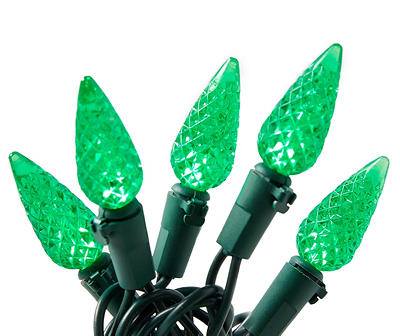 Green LED Diamond Cut C6 Light Set, 60-Lights