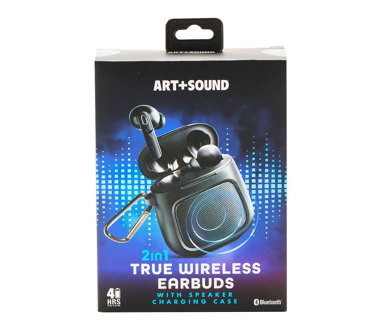 Art Sound Black 2 in 1 True Wireless Earbuds With Speaker Case