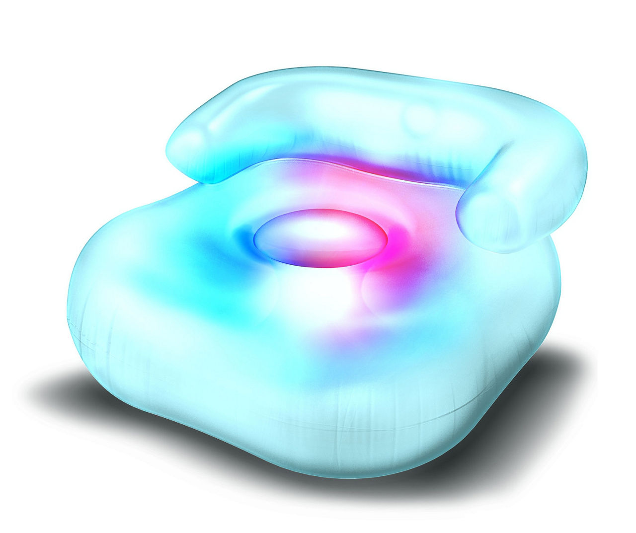 neon blow up chair