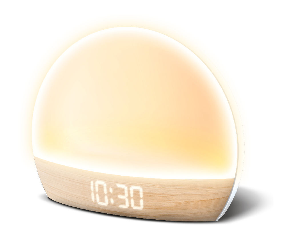 Lomi Wood Sunrise Alarm Clock Big Lots