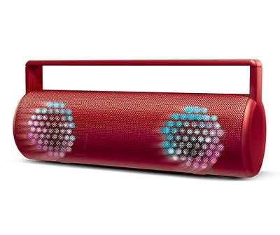 Red Photon Beat Wireless LED Tube Speaker
