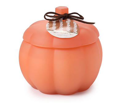 Warm Pumpkin Spice Orange Pumpkin Jar Candle, 12 oz.