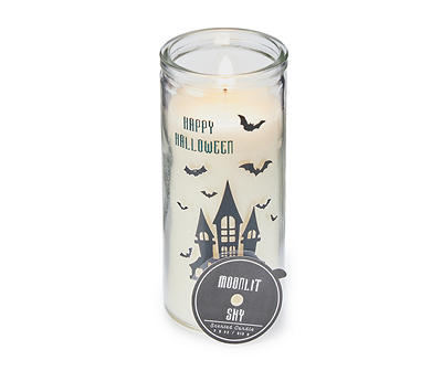 Moonlit Sky Mansion Decal Jar Candle, 7.5 oz.
