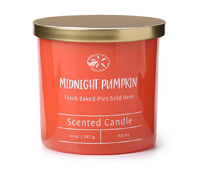 Midnight Pumpkin Orange Opaque Jar Candle, 14 oz.