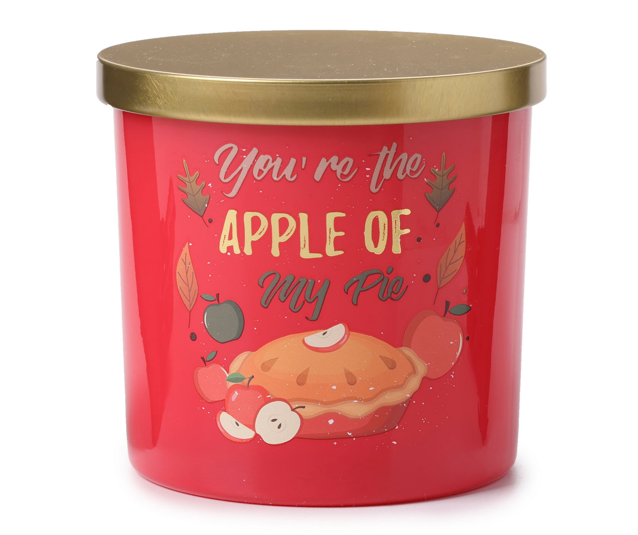Blueberry Apple Pumpkin Leaf & Pie Decal Jar Candle, 14 oz.