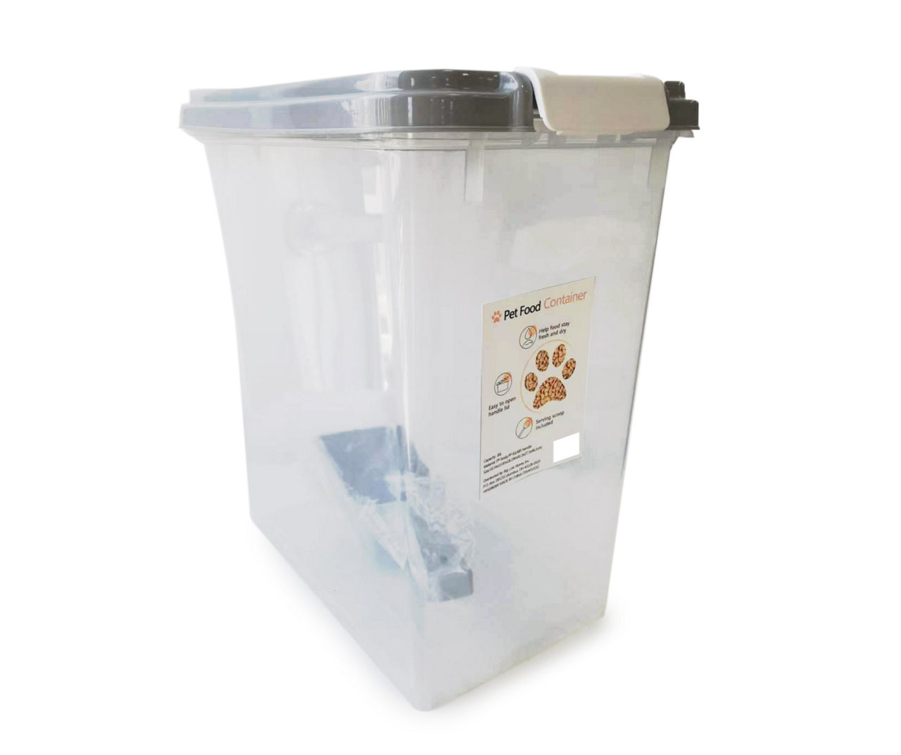 Large pet shop food container