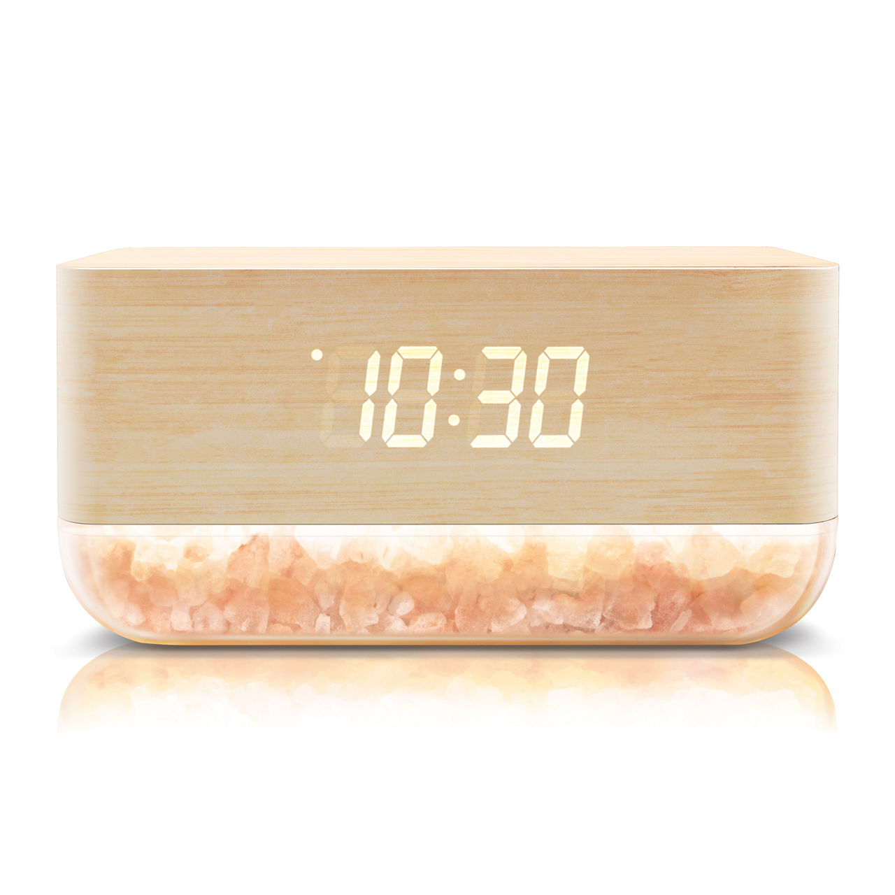Lomi Wood & Himalayan Salt Sunrise Alarm Clock Big Lots