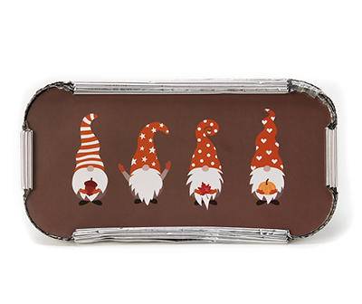 Fall Gnome Foil Food Storage Tins, 6-Pack