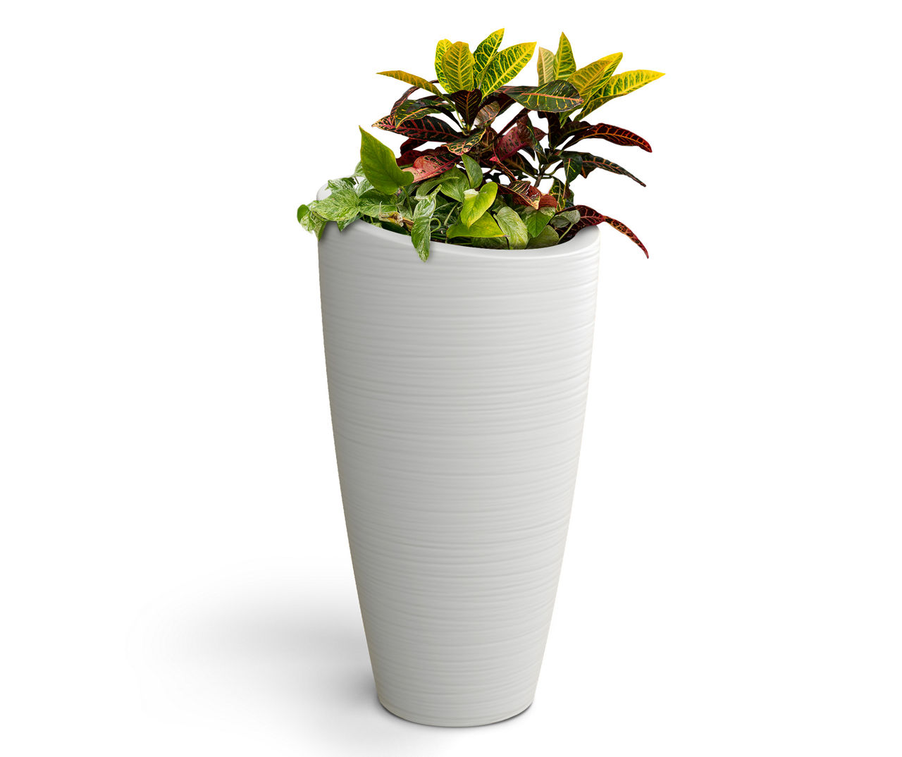 32IN TALL WHITE PLANTER