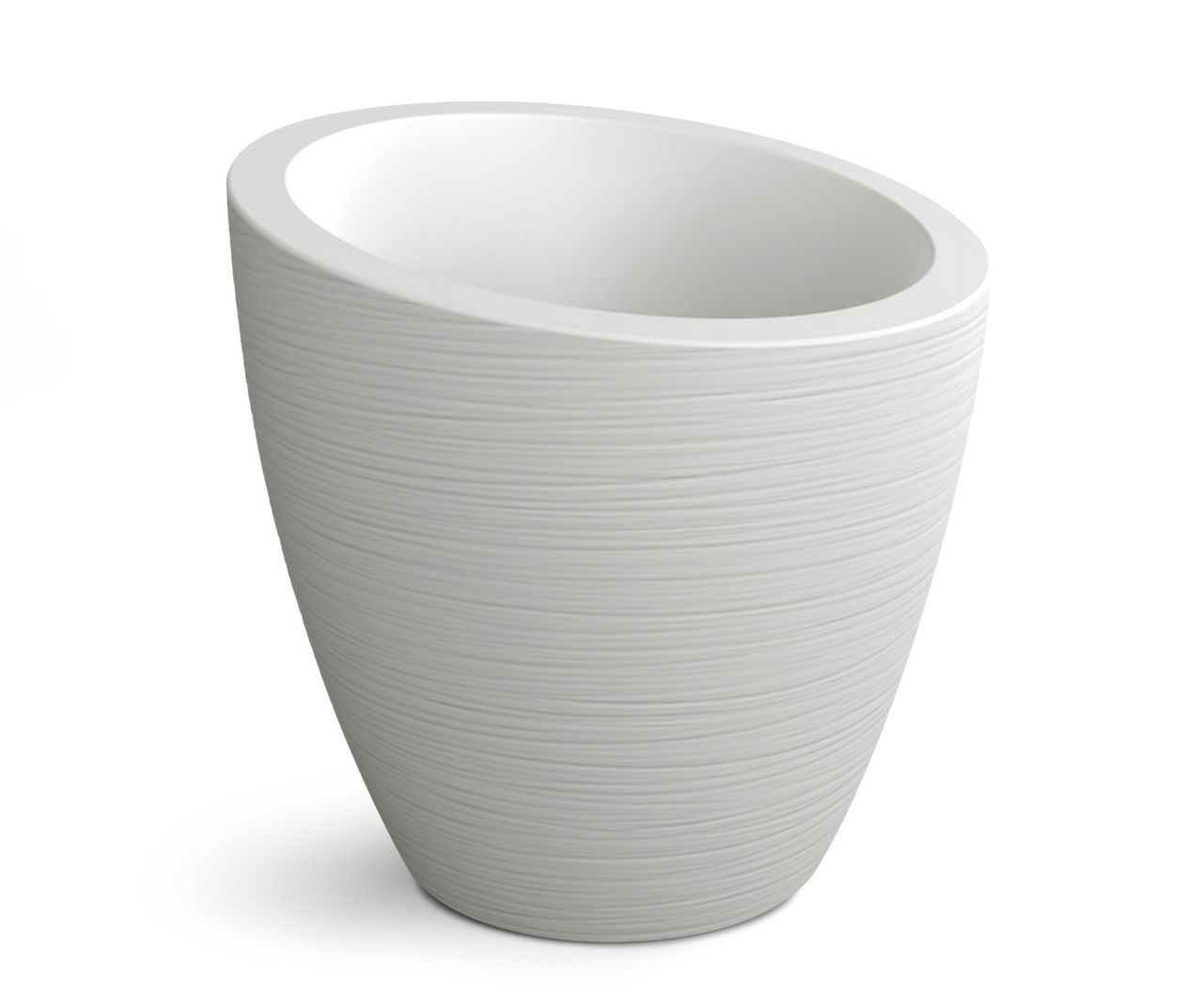 Mayne Inc. 20" Modesto White Plastic Planter Big Lots