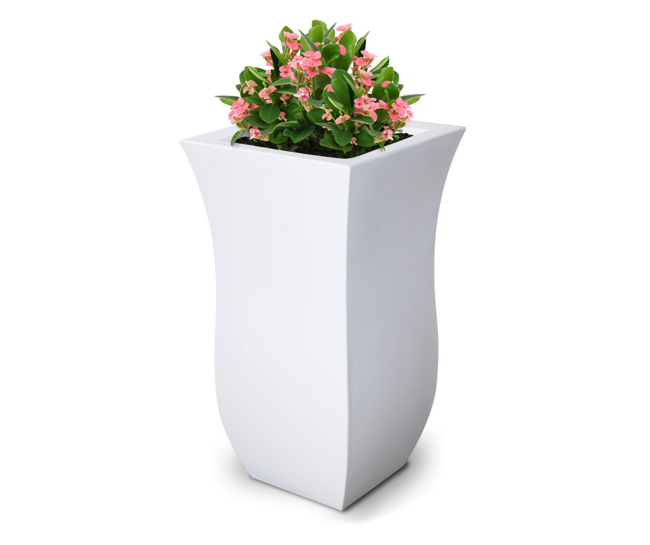 30IN TALL WHITE PLANTER