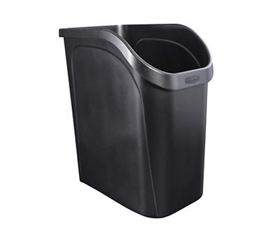 Black 9-Gallon Under-Counter Wastebasket