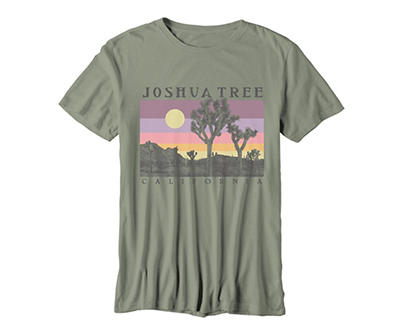 Joshua Tree Women's Desert Sage Sunset Scene Graphic Tee