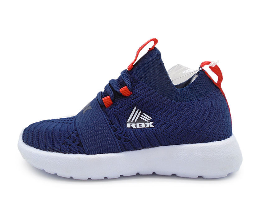 Toddler 10-10.5 Blue & Red Knit Sneaker