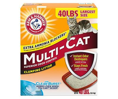 Multi-Cat Clumping Litter, 40 Lbs.