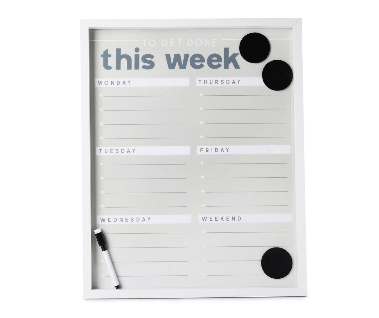"To Get Done" Gray Memo/Task Board Set